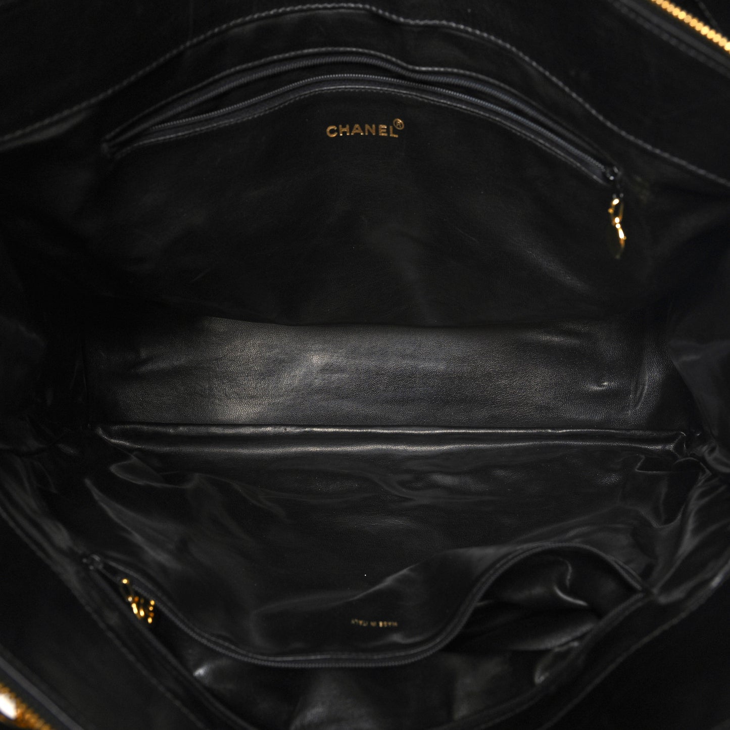 Calfskin Stitched XL Weekender Black
