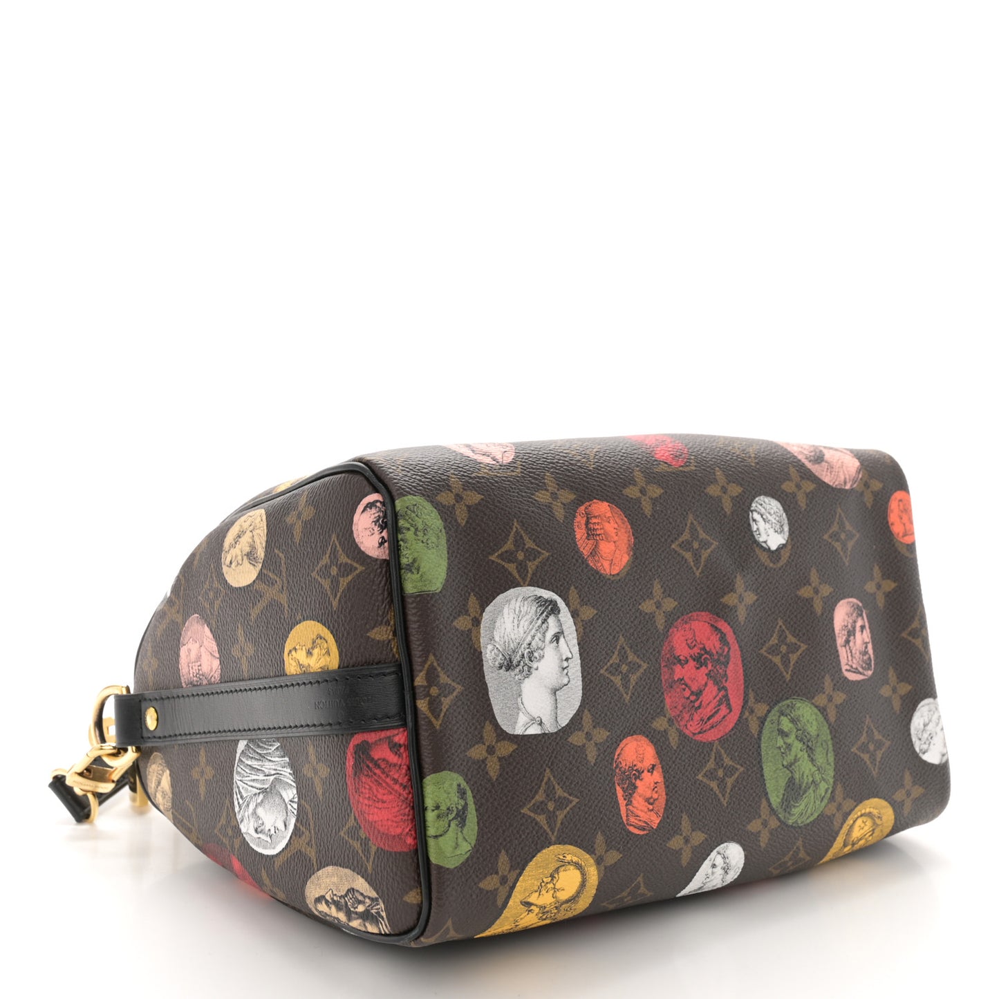 X FORNASETTI Monogram Cameo Speedy Bandouliere 25