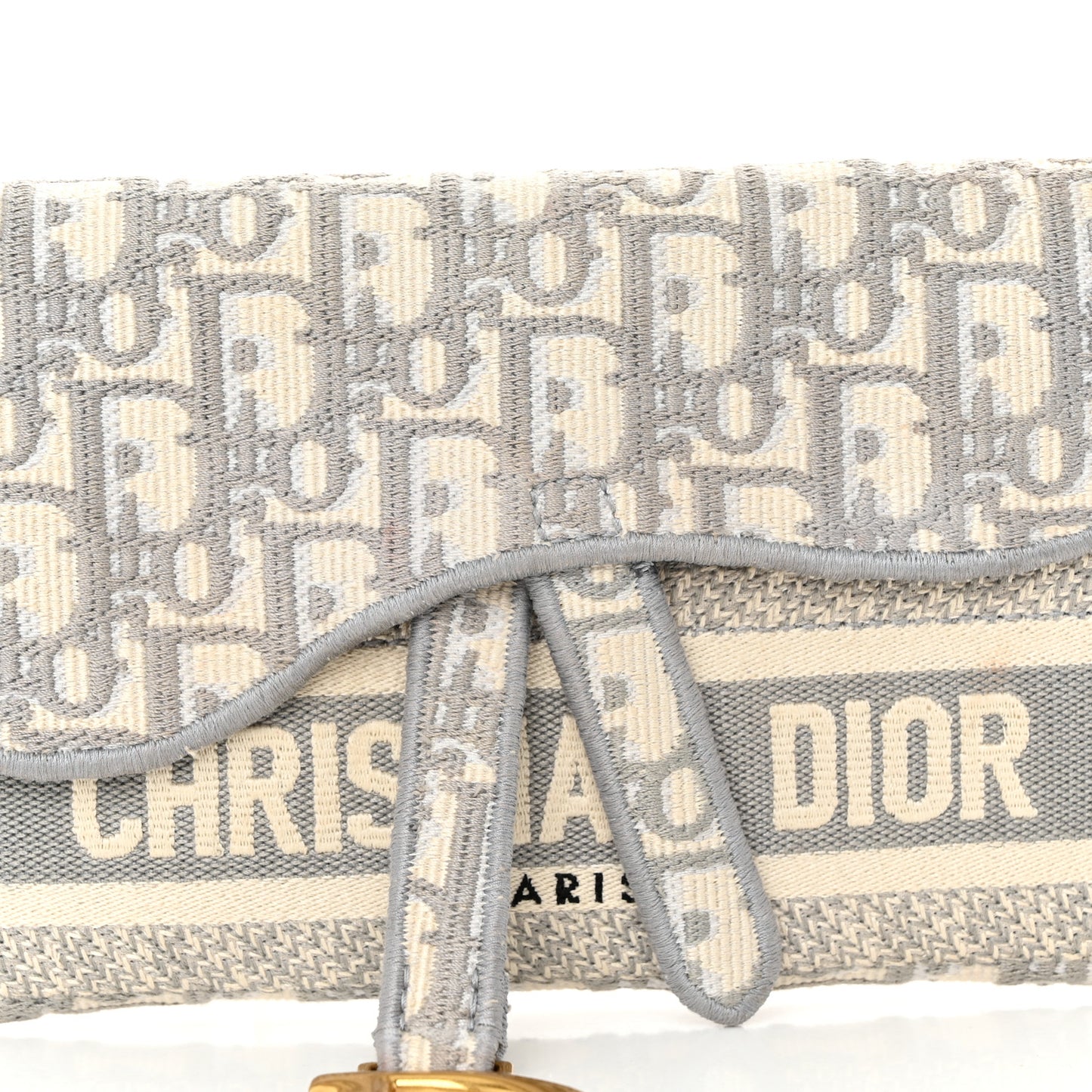 Oblique Saddle Belt Bag Grey