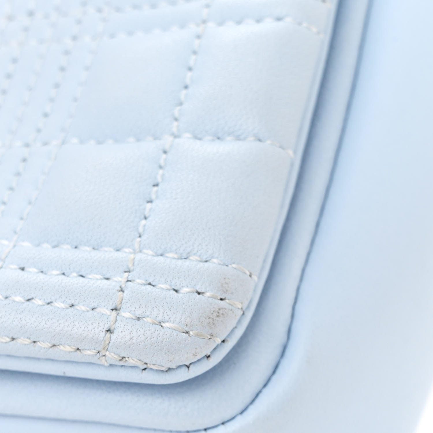 Burberry Lambskin Quilted Small Lola Bag Pale Blue 12 of 12