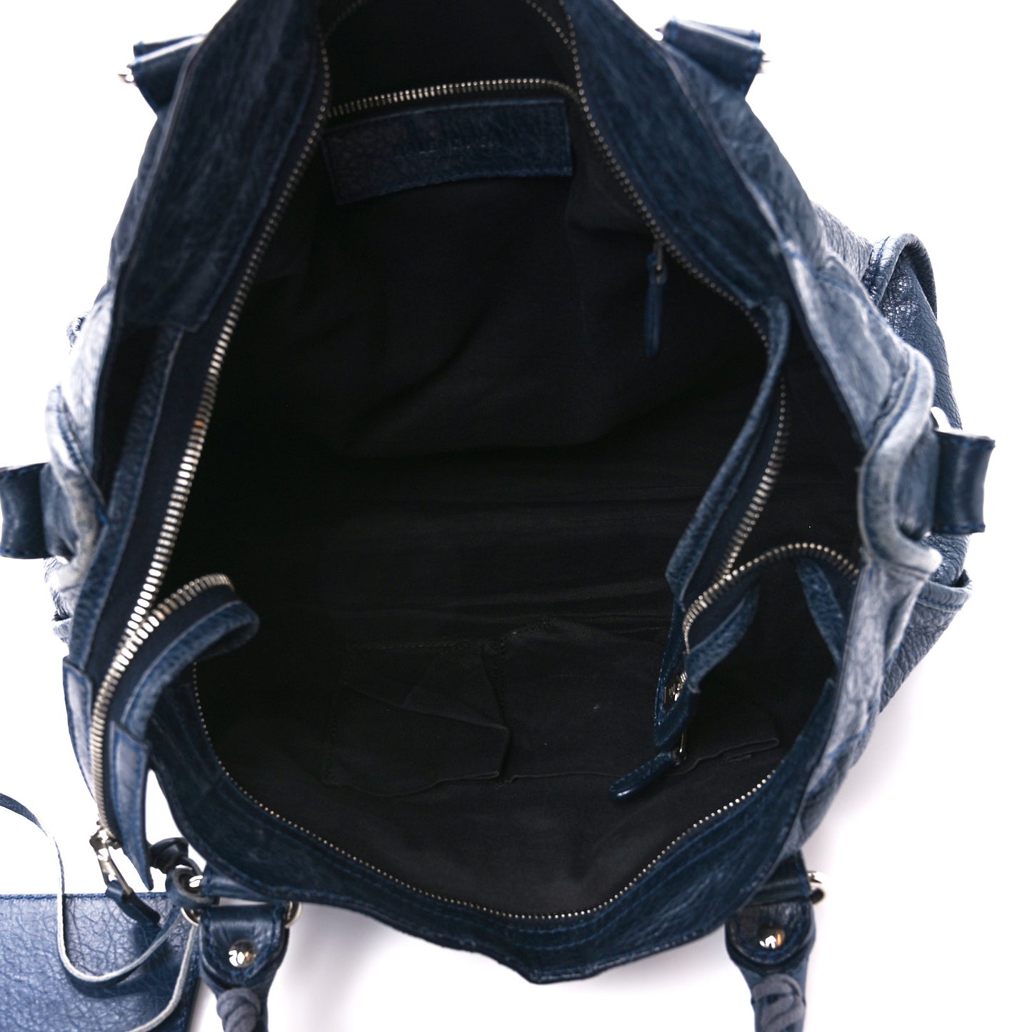 Agneau Giant 12 Silver Hardware City Bleu Obscur