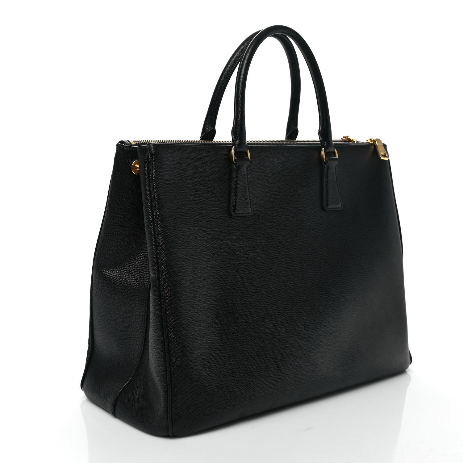 Prada Saffiano Large Galleria Double Zip Tote Black 3 of 10
