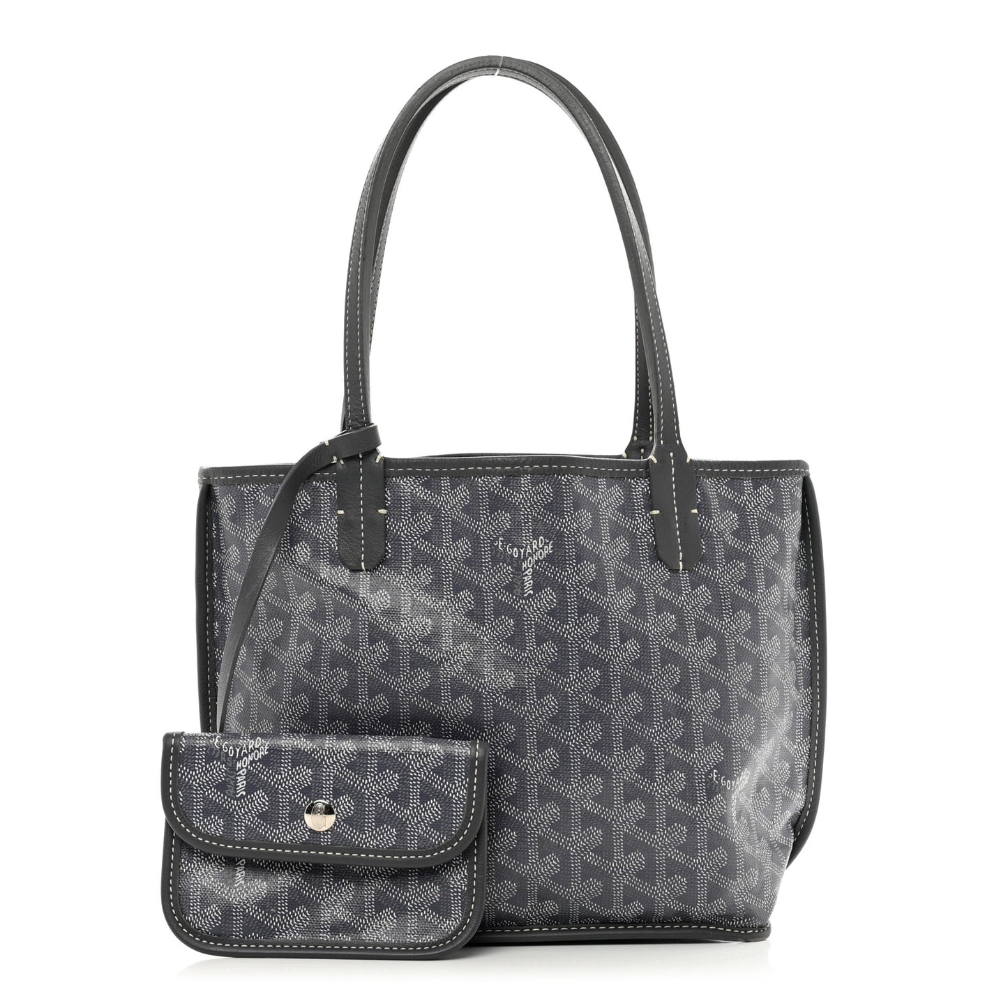 Goyardine Reversible Mini Anjou Grey