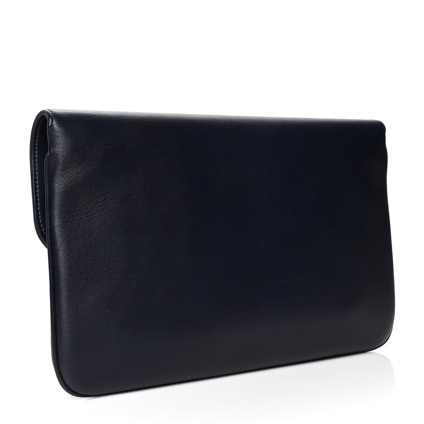 Lambskin Quilted CC Unchained Clutch Navy