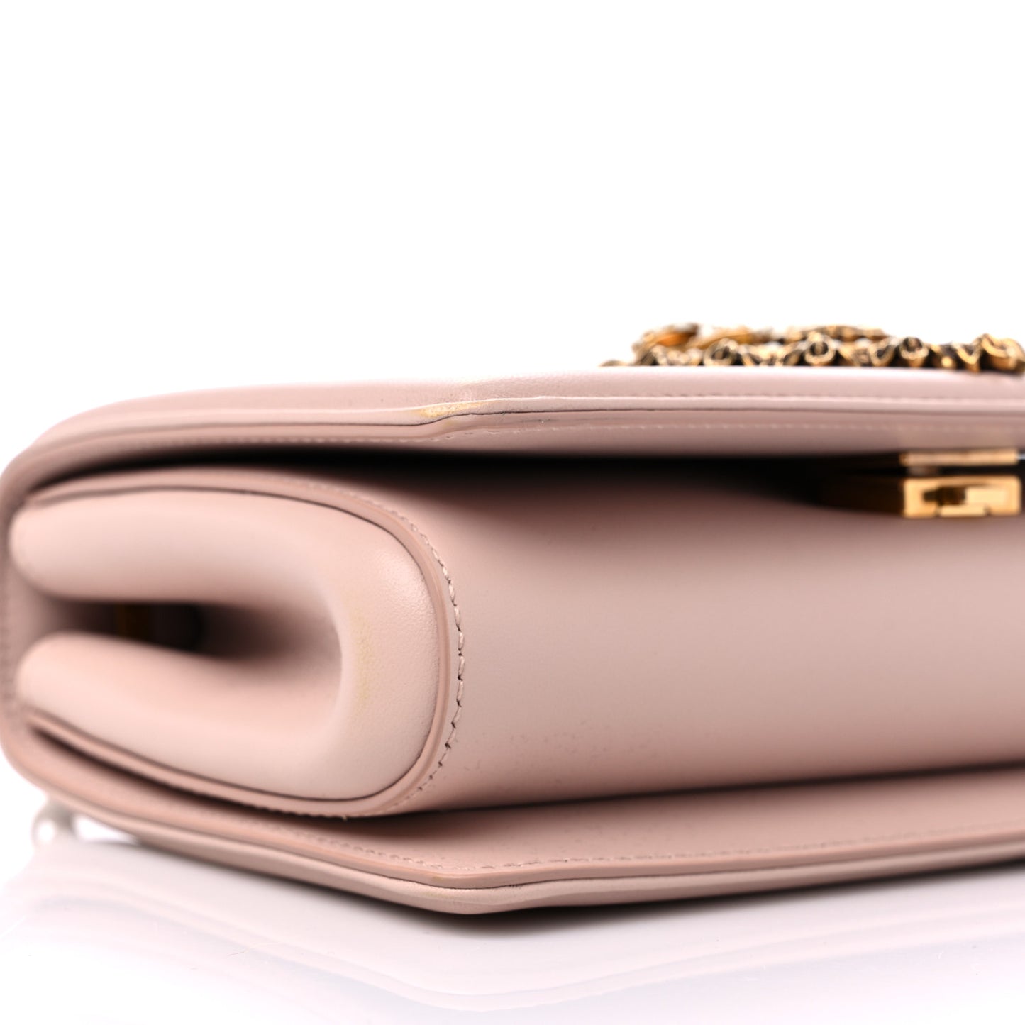 Calfskin Medium Devotion Crossbody Bag Cipria