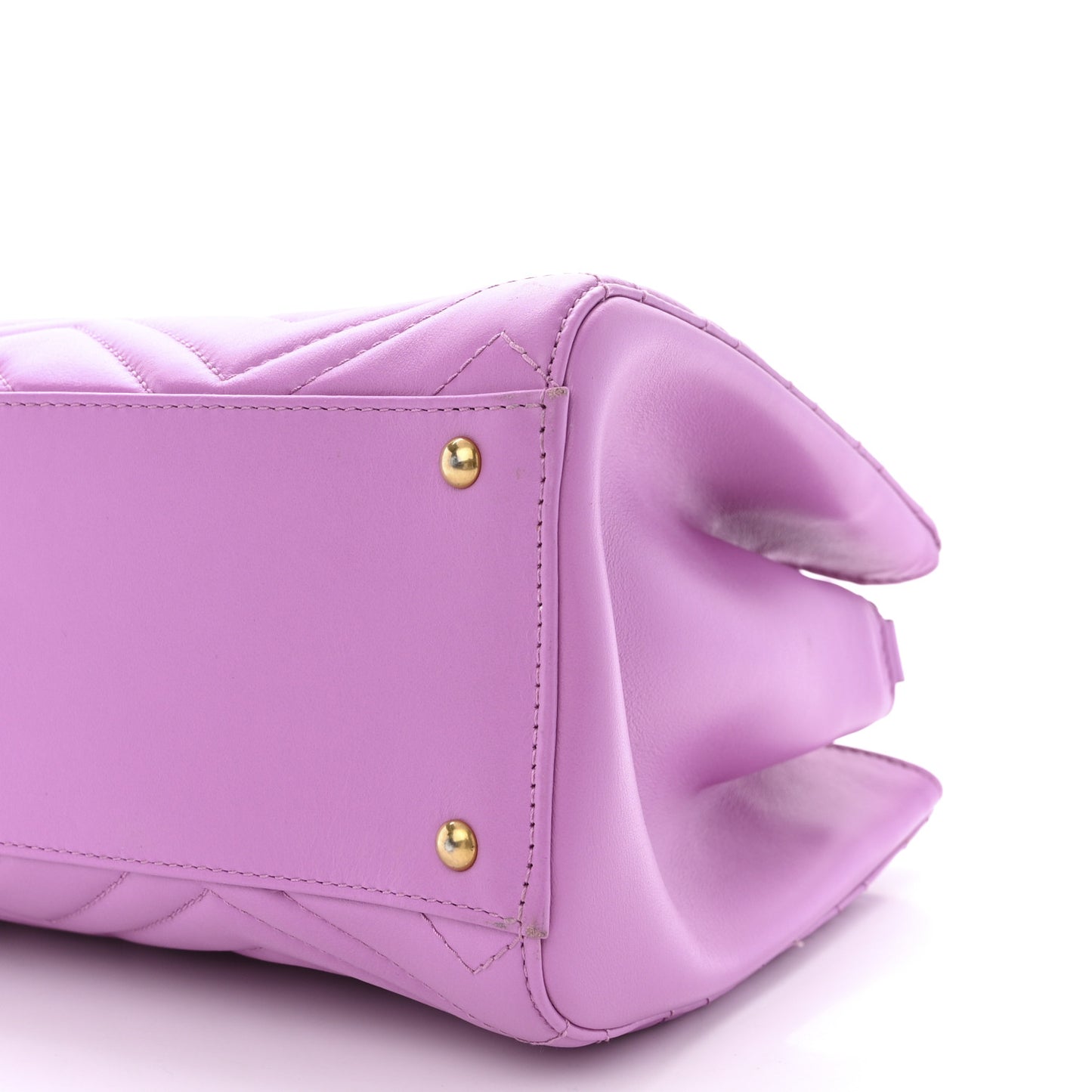 Calfskin Matelasse Small GG Marmont Tote Candy Mousse