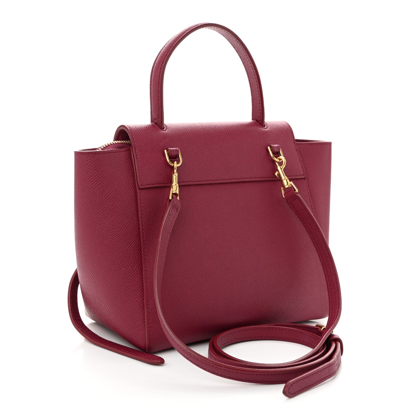 Grained Calfskin Nano Belt Bag Acai