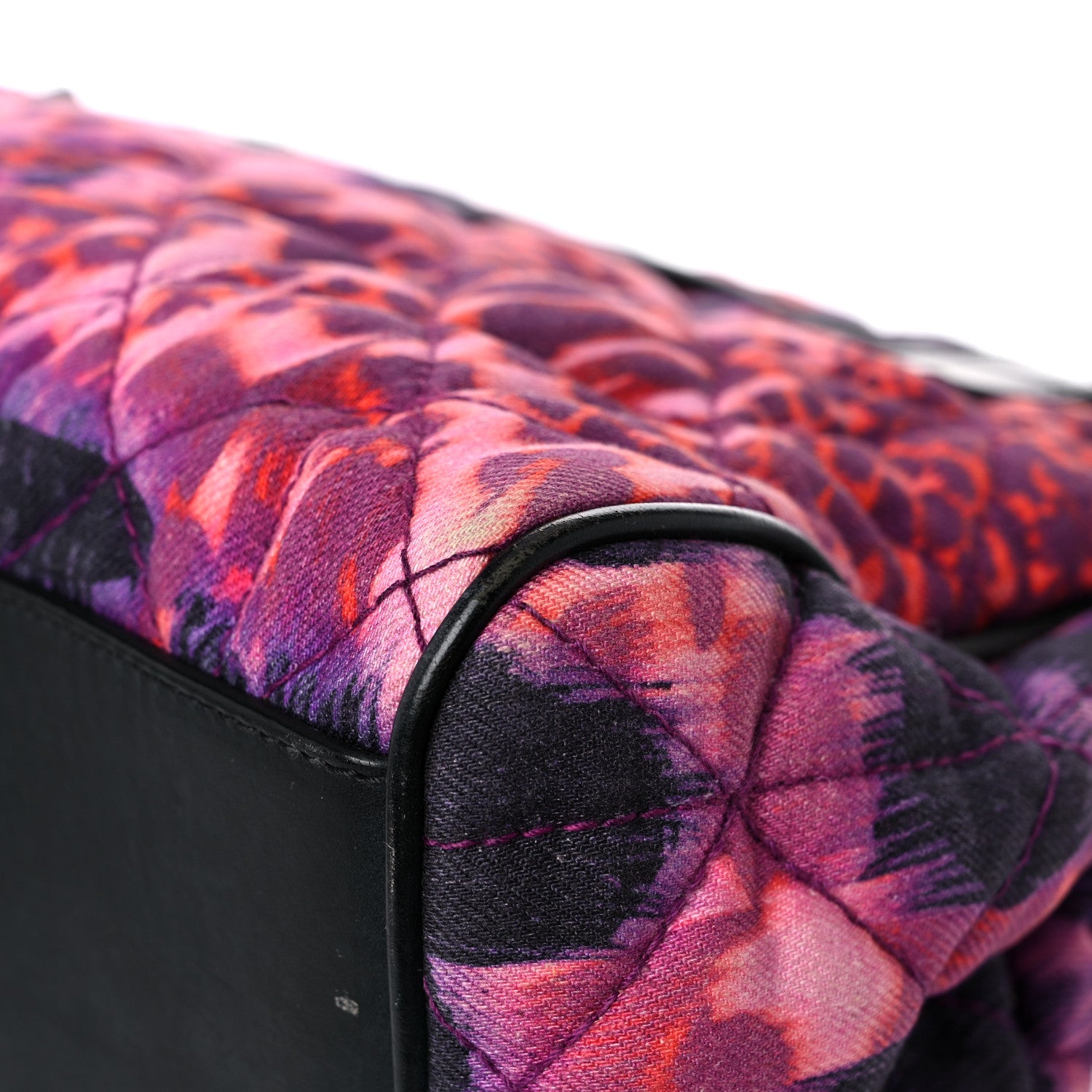 Mulberry Denim Alexa Quilted Loopy Leopard Print Purple Red 11 of 21