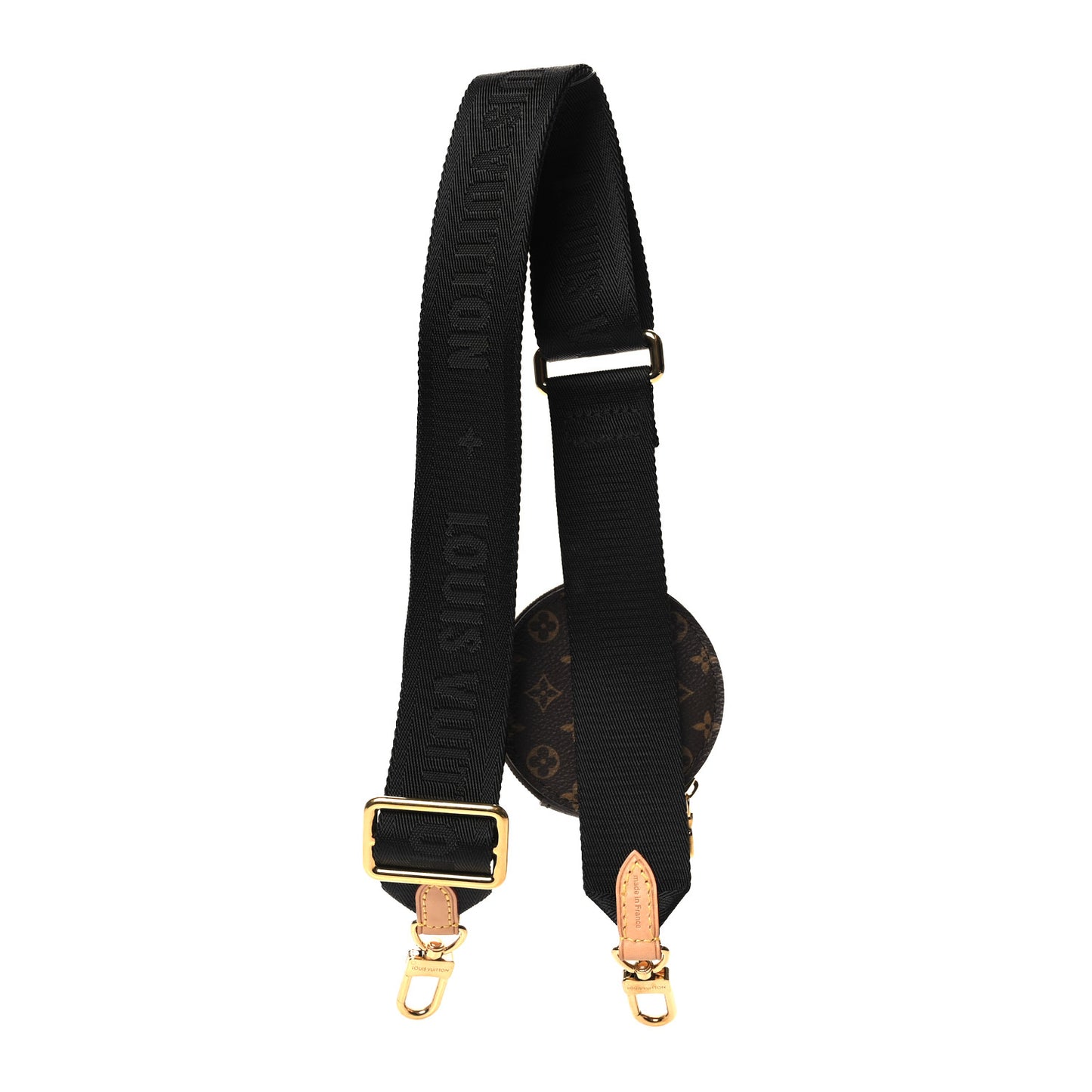 Monogram Multi Pochette Accessories Bandouliere Shoulder Strap Black