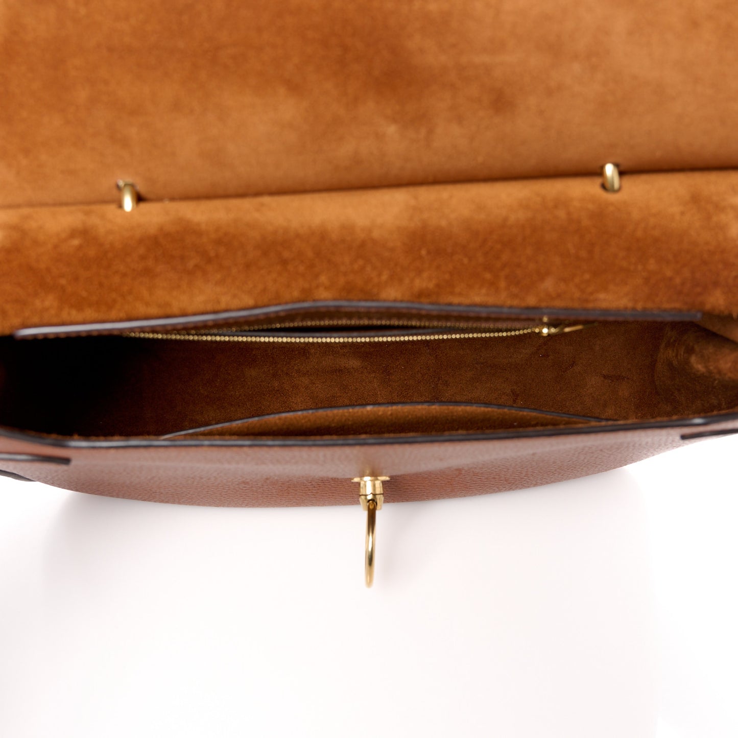 Small Classic Grain Calfskin Amberley Satchel Oak