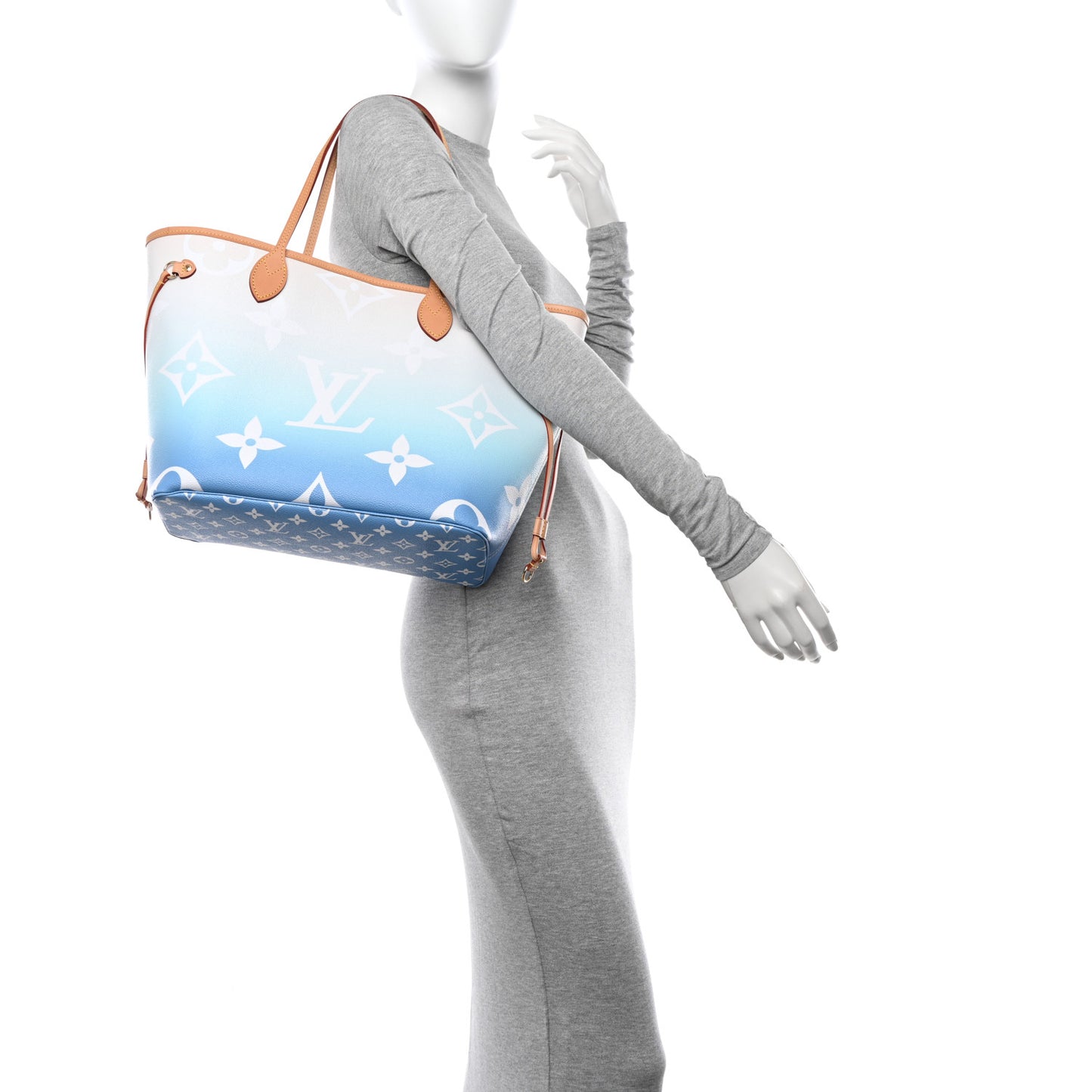 Monogram Giant By The Pool Neverfull MM Blue