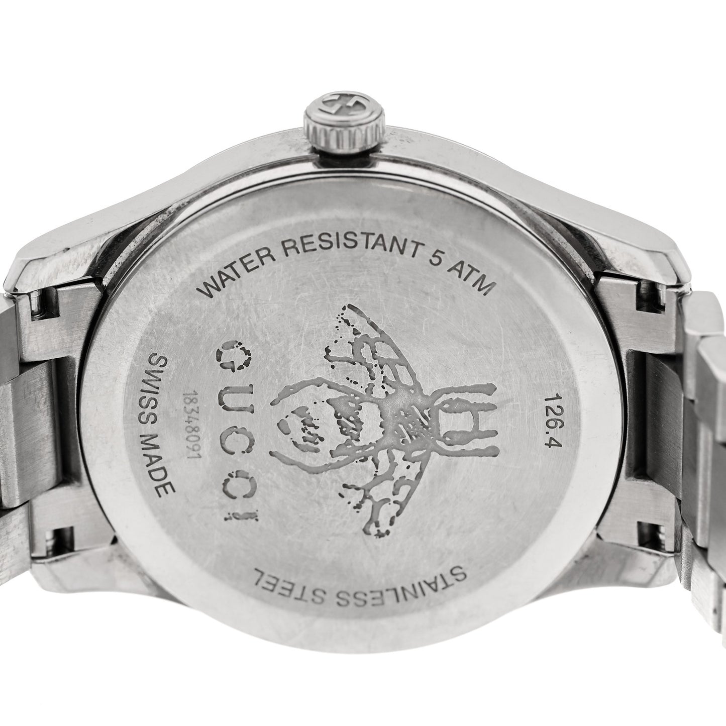 Stainless Steel 38mm G-Timeless Charm Quartz Watch Black