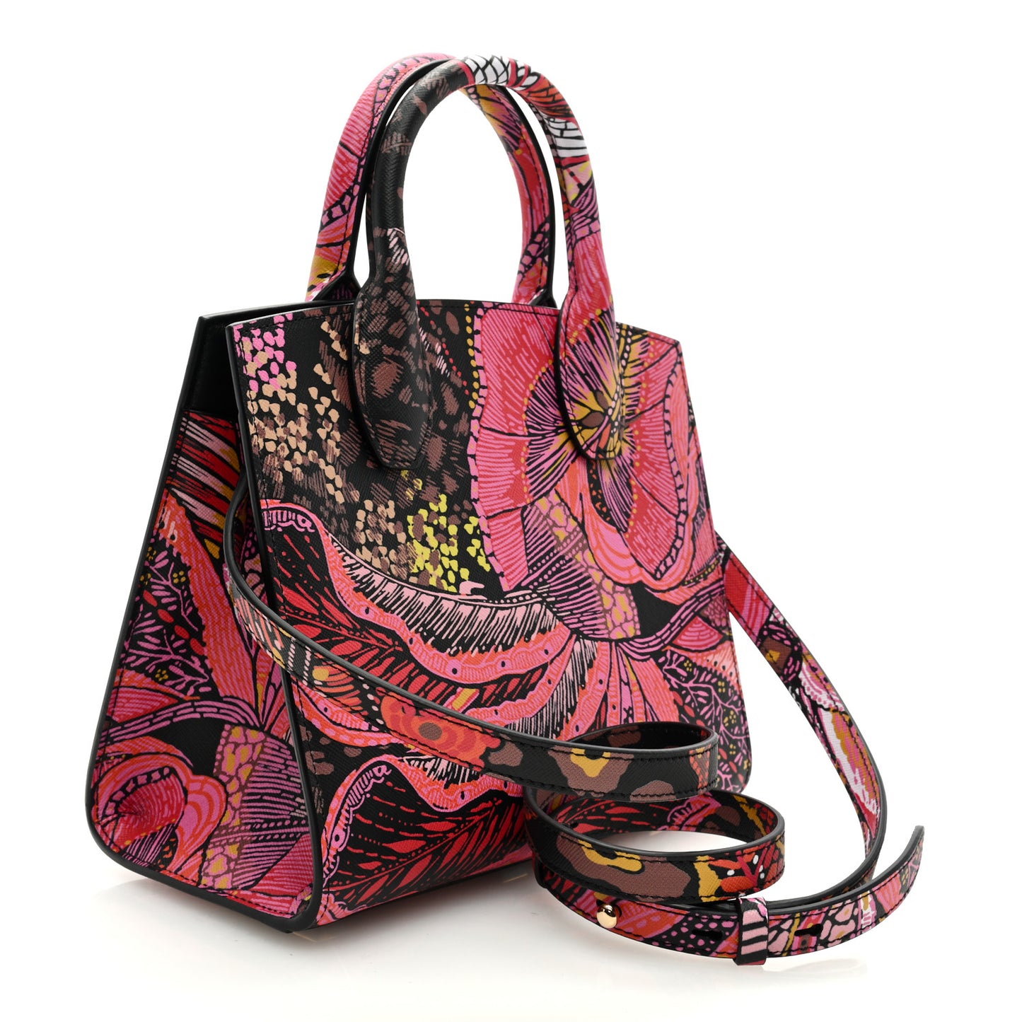 Calfskin Batik Print Small The Studio Bag Multicolor