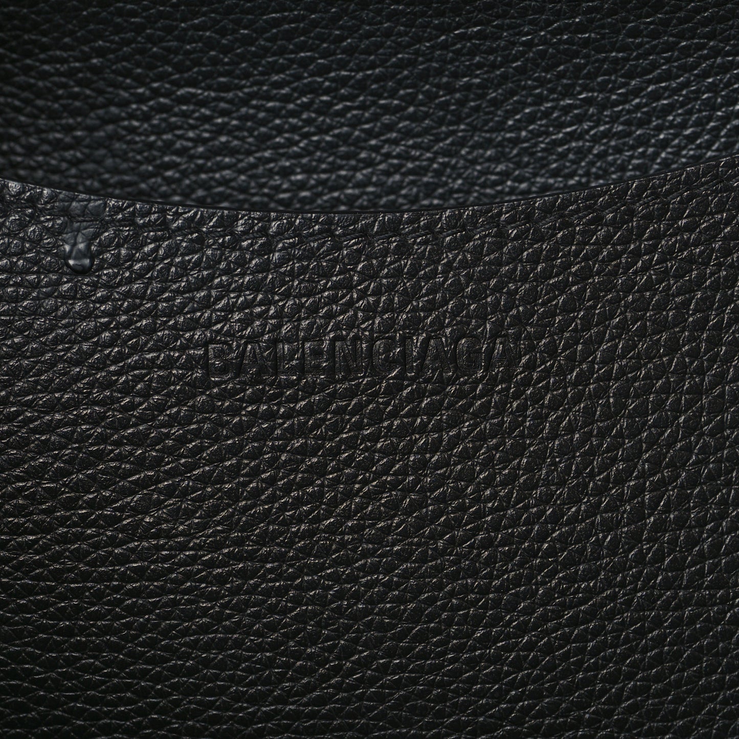 Grained Calfskin Neo Classic Gold Hardware Medium City Black
