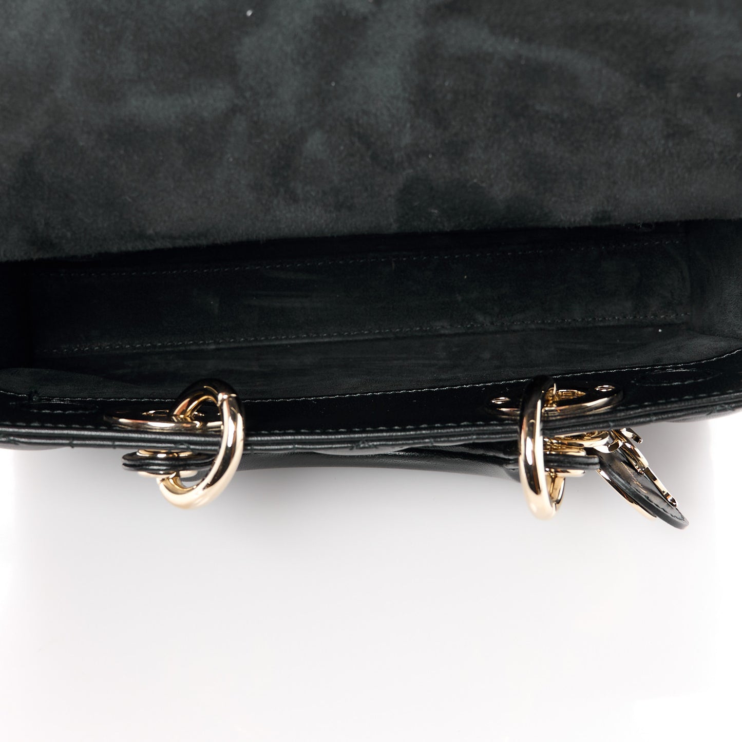 Lambskin Cannage Small Lady D-Joy Black