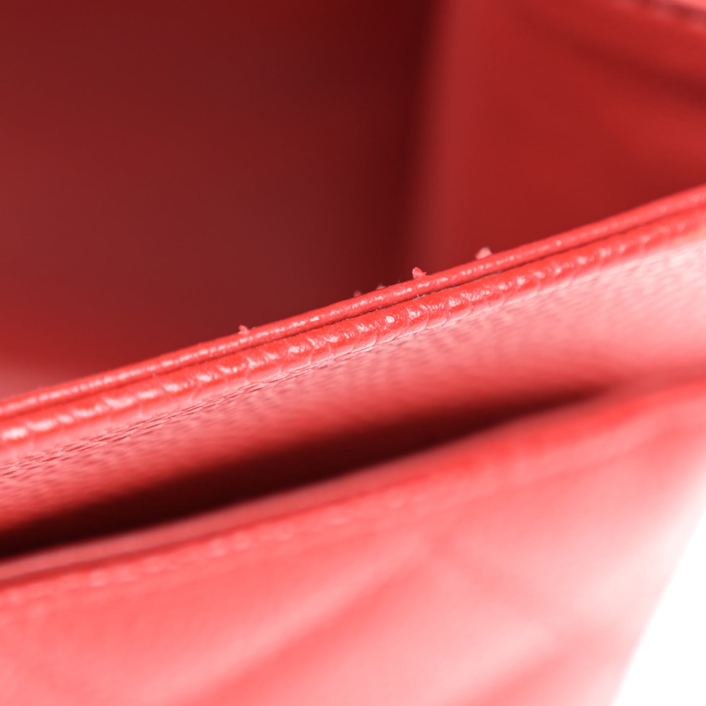 Caviar Quilted Jumbo Double Flap Red