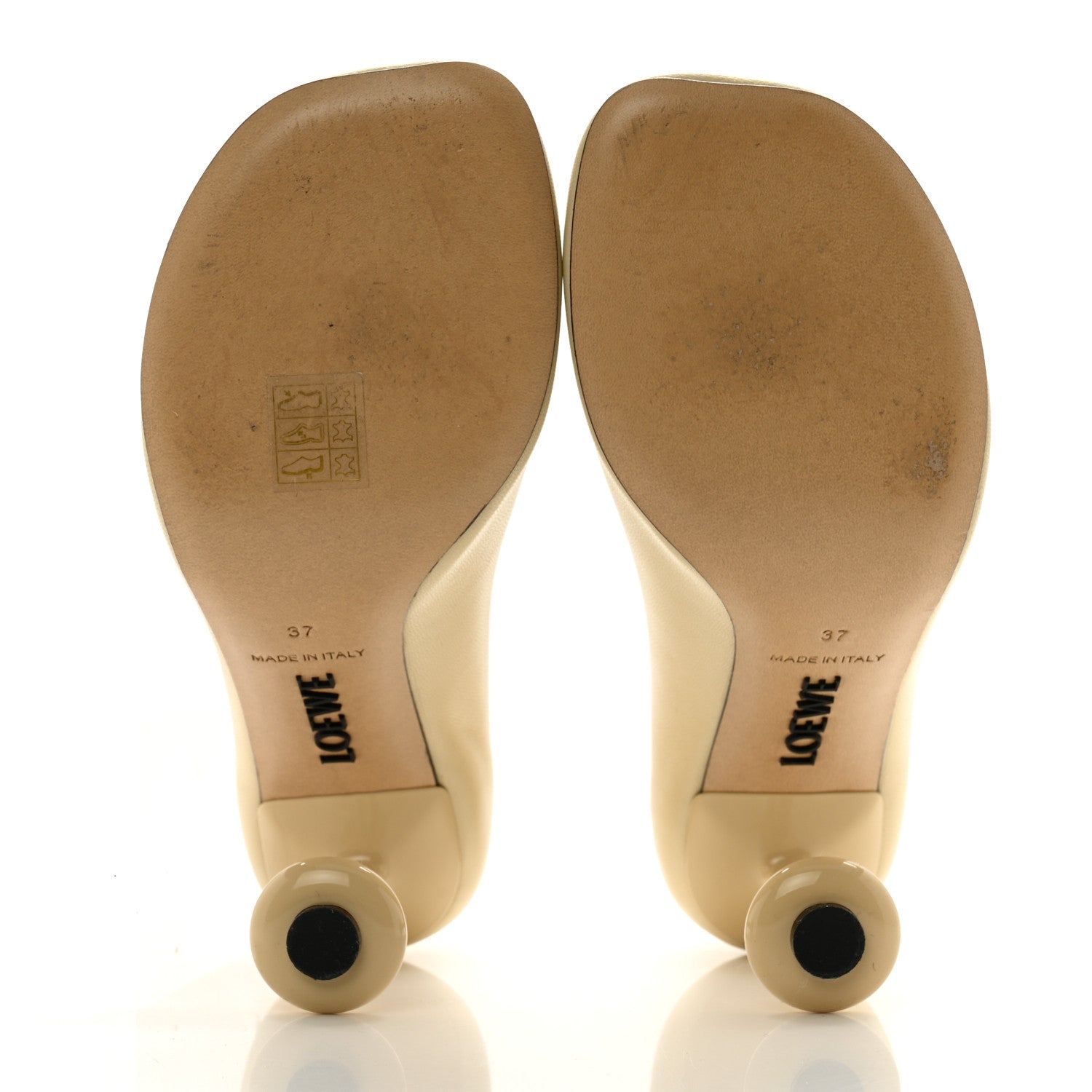 Loewe Goatskin Toy Pumps 37 Oat Milk 7 of 9