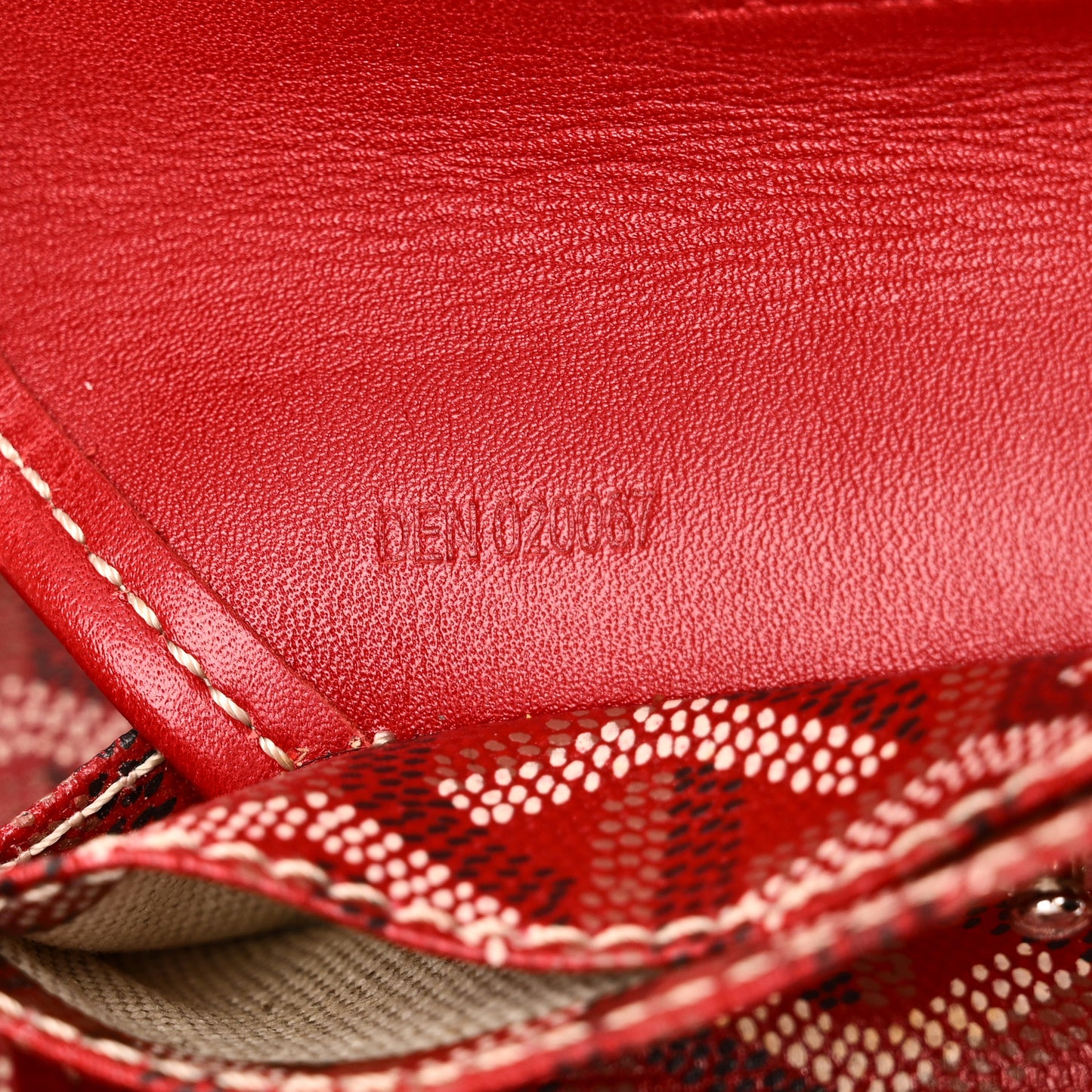 Goyardine Saint Louis Junior Jr PM Tote Red