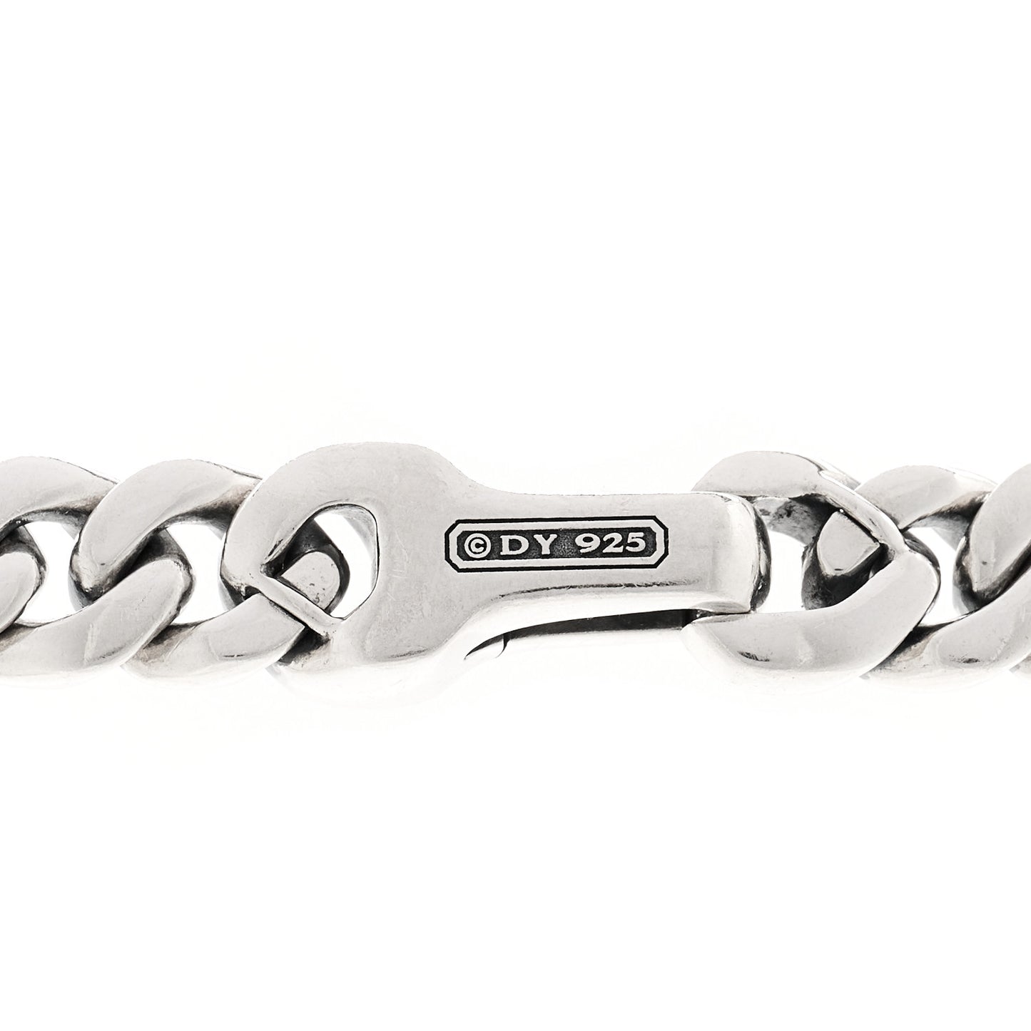 Sterling Silver Black Diamond 8mm Curb Chain Necklace