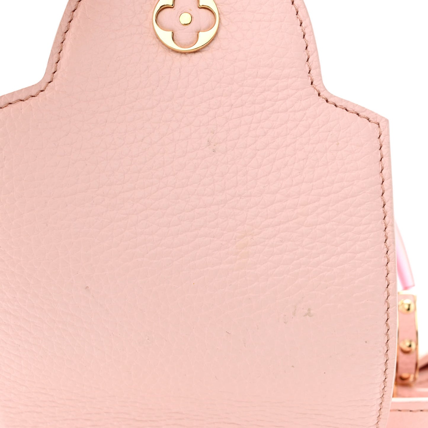 Taurillon Resin Murano Capucines BB Rose Jasmin
