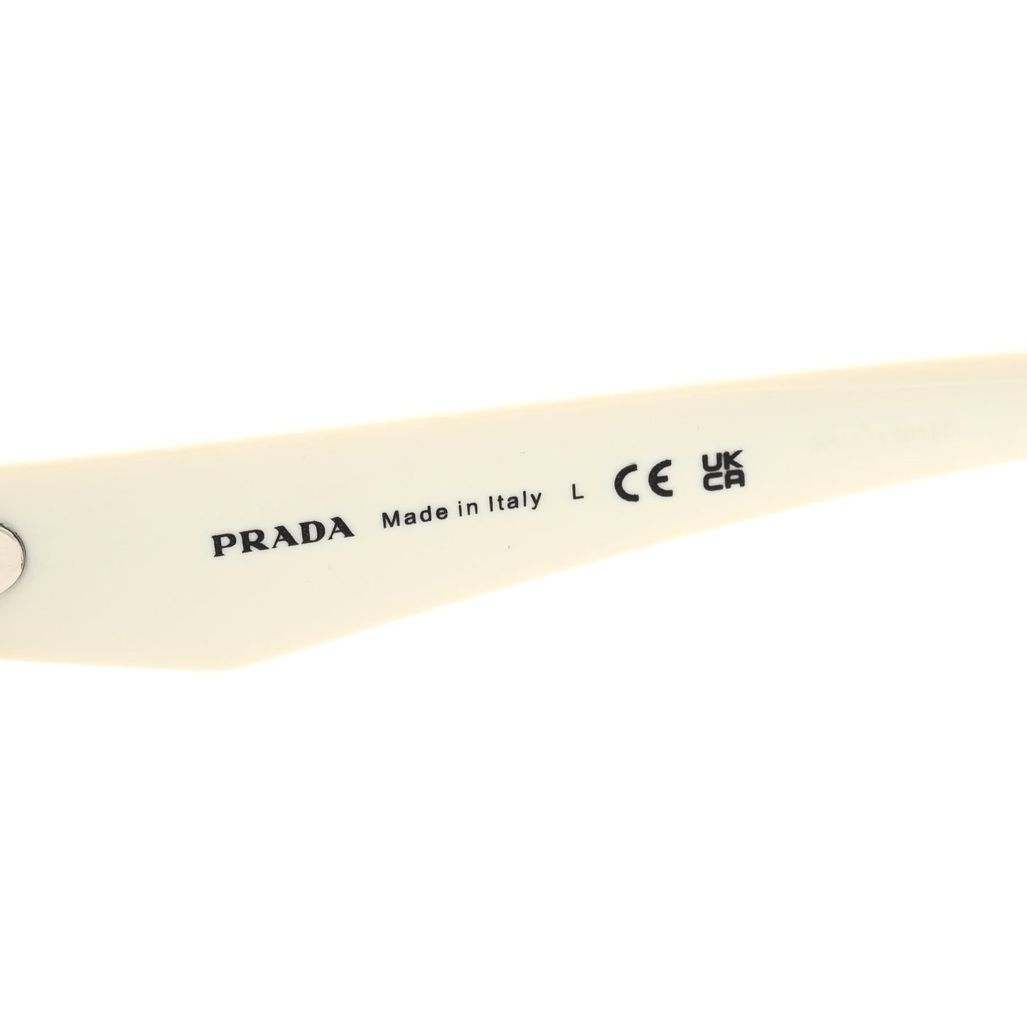 Acetate Oval Sunglasses SPR 26Z White