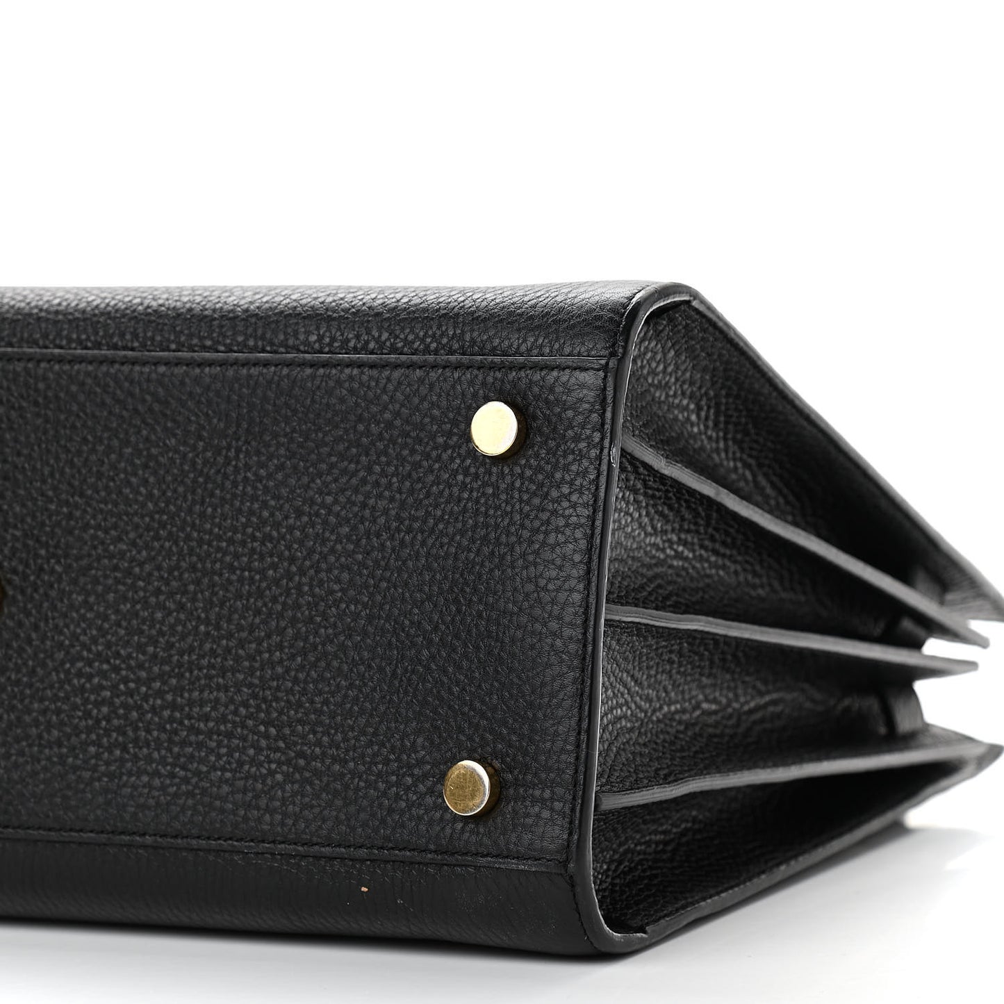 Grained Calfskin Small Sac De Jour Black