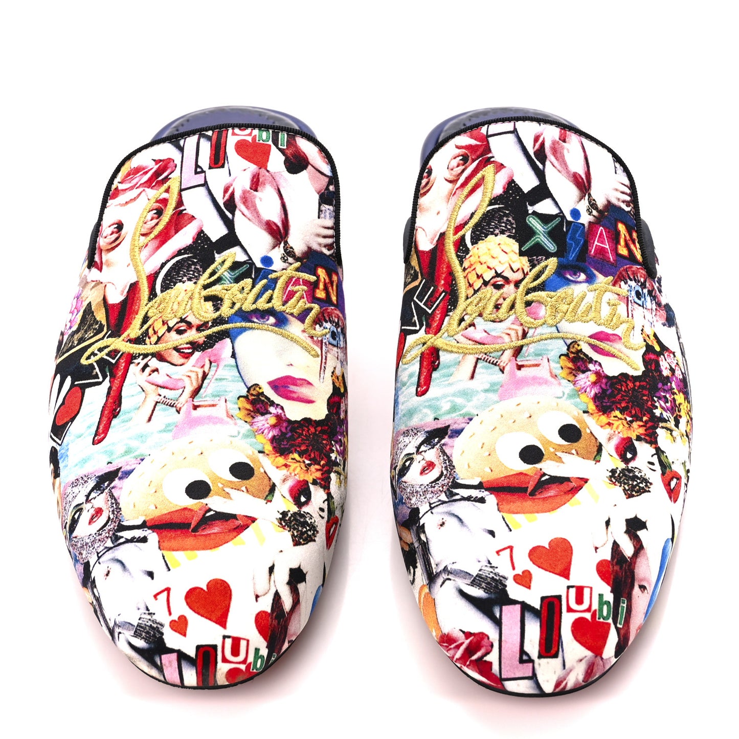 Mens Coolito Donna Flat Mules 41 Navy Multi
