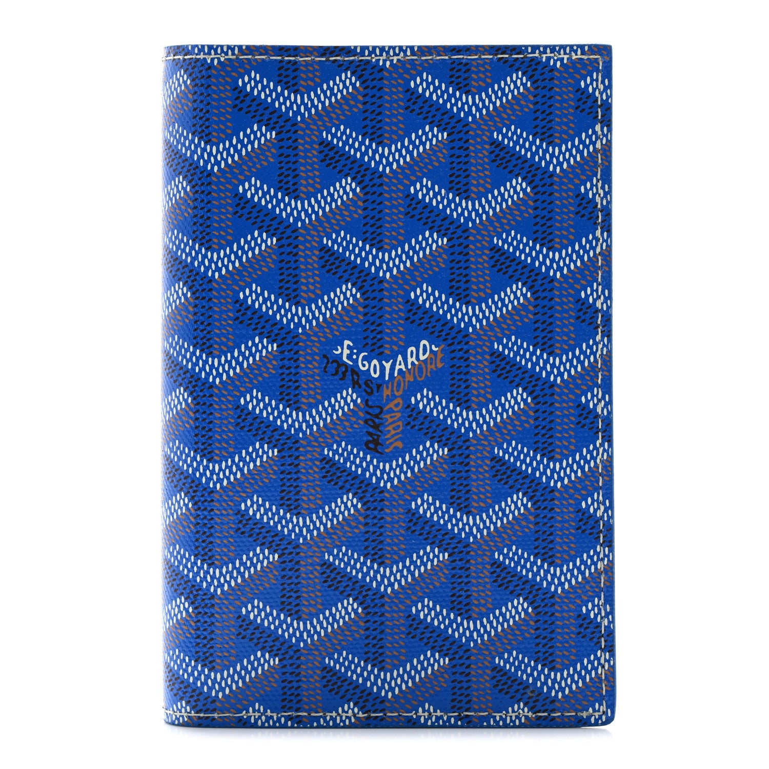 Pen☆chan【正規品】GOYARD■PM■ネイビー ポーチ付き Goyard Goyardine Grenelle Passport Wallet Sky Blue 1611600