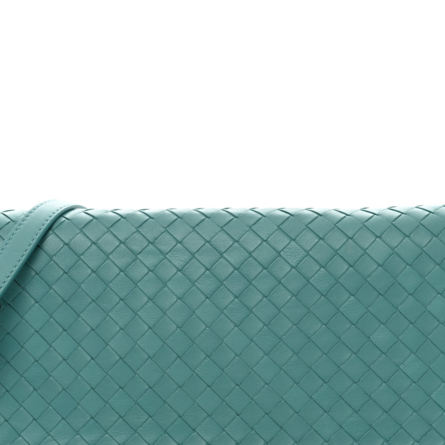 Nappa Intrecciato Dahlia Clutch Crossbody Linoleum