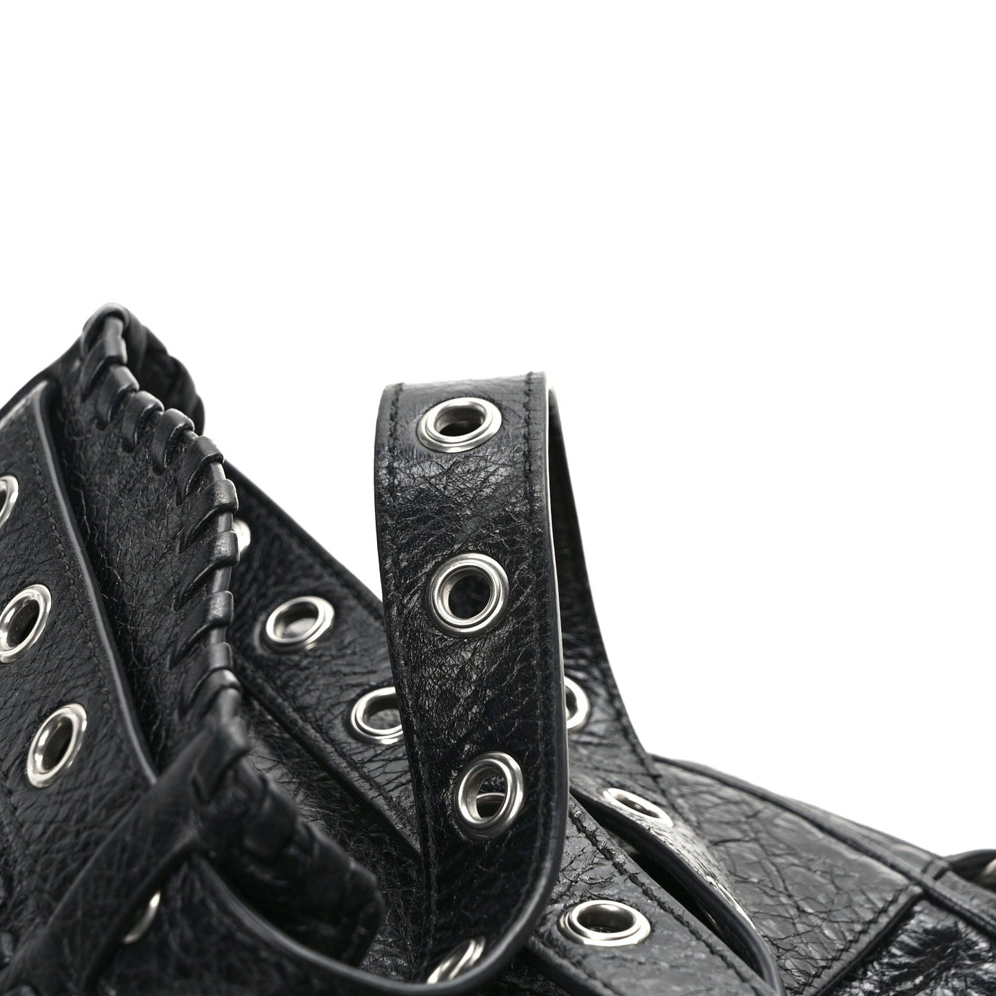 Agneau Arena Le Cagole Crossbody Bag Black