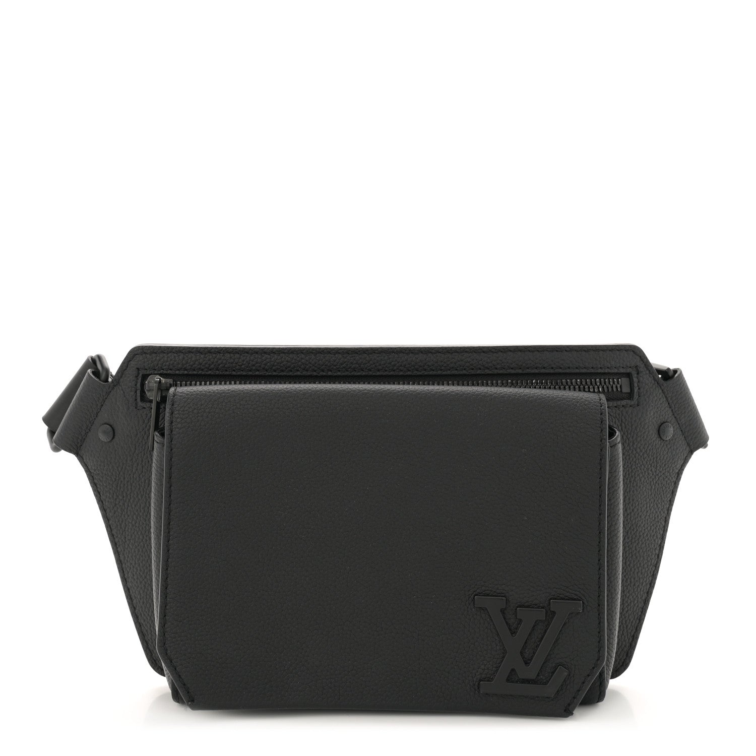 Louis Vuitton Grained Calfskin Aerogram Slingbag Black 1 of 14