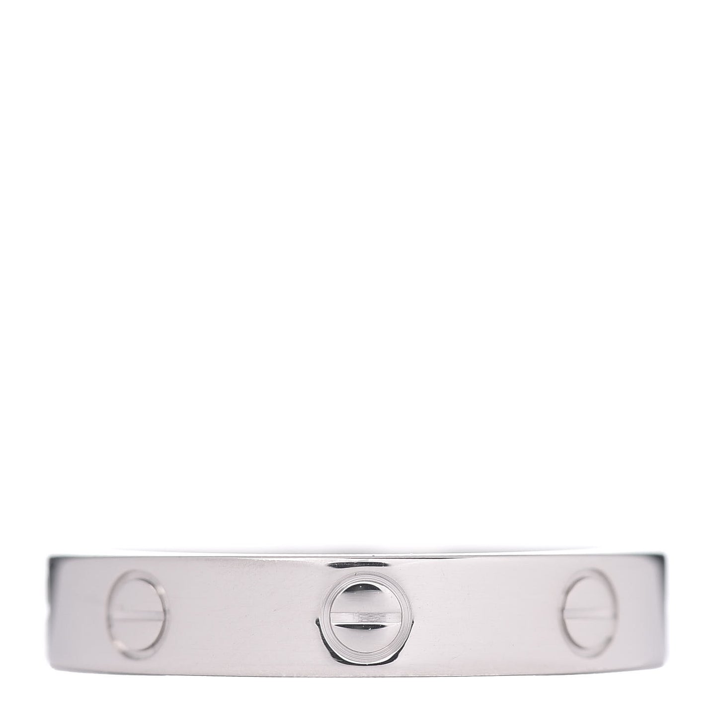 18K White Gold 3.5mm LOVE Wedding Band Ring 57 8