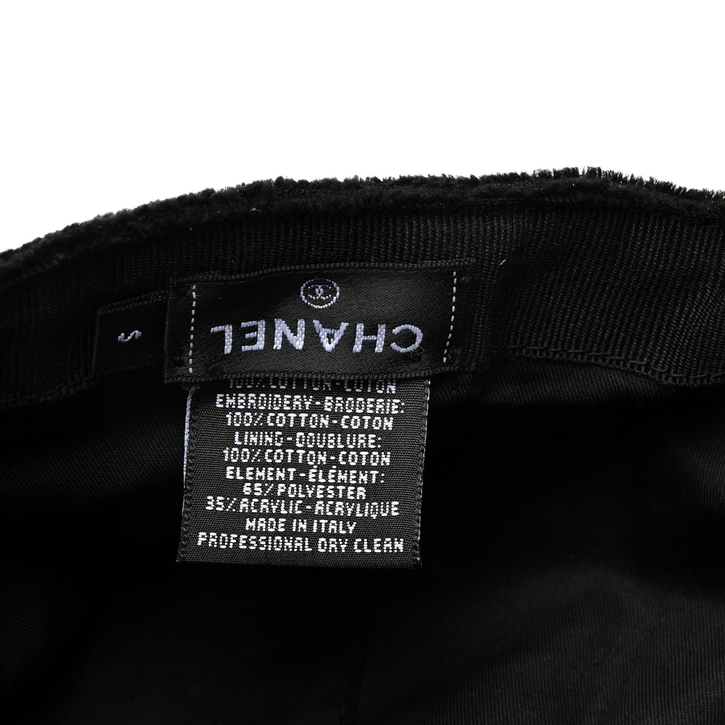 Velvet CC Cap Hat S Black