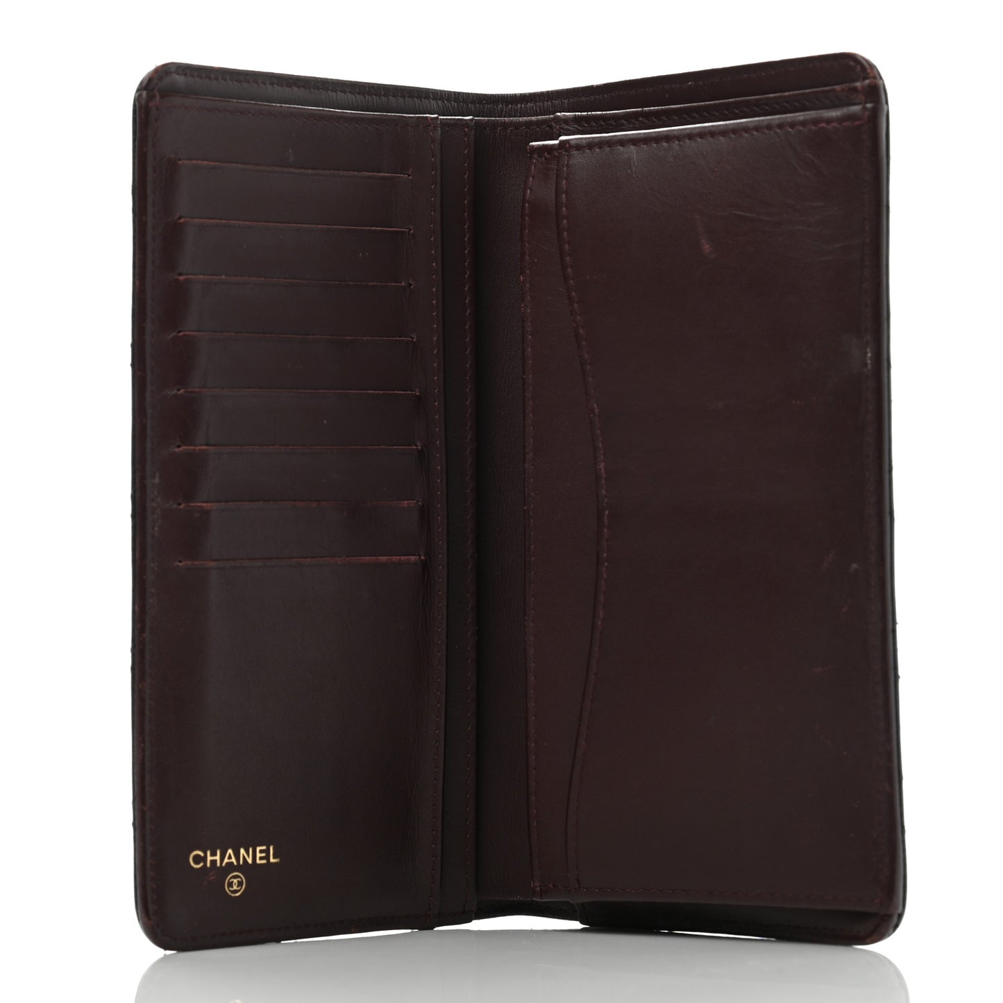 Caviar Quilted Yen Wallet Black