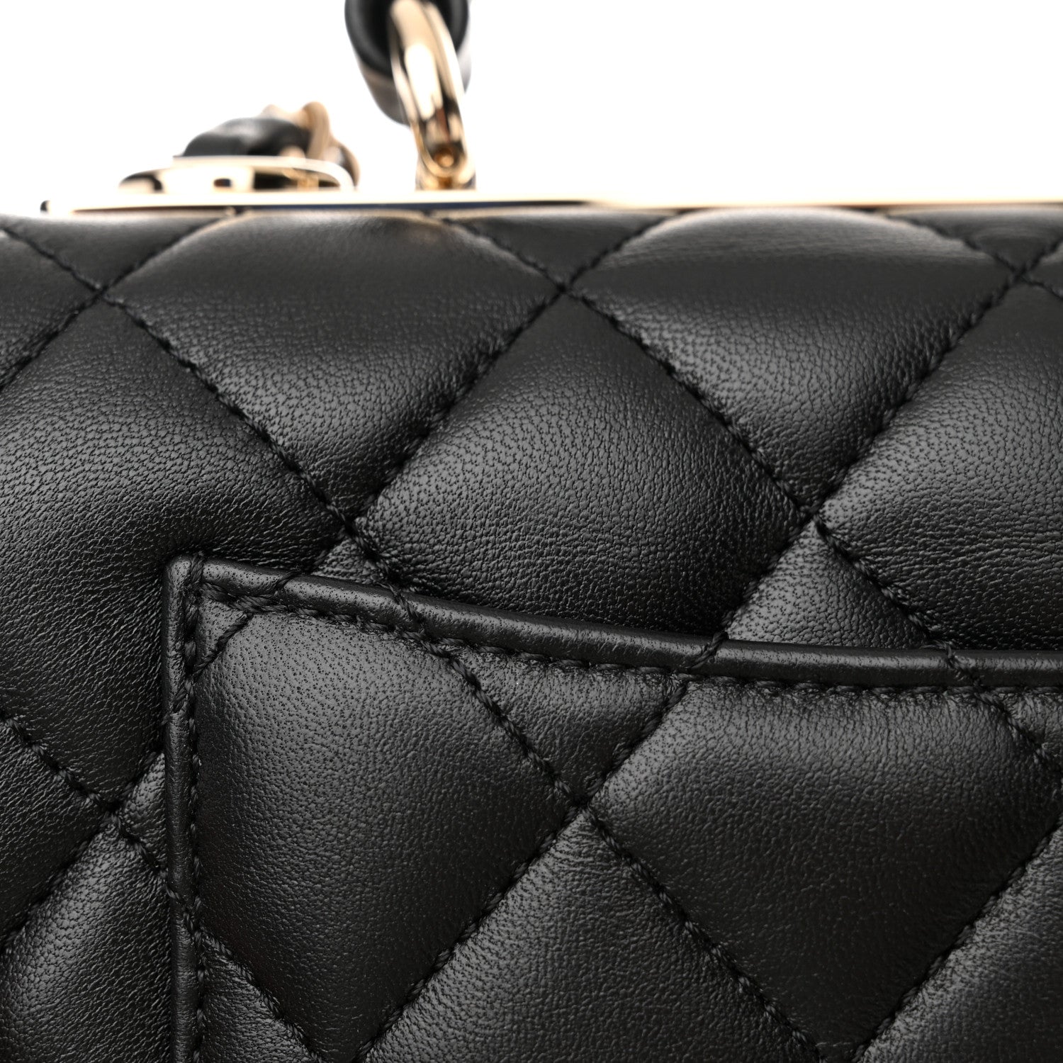 Chanel Lambskin Quilted Mini Trendy CC Dual Handle Flap Bag Black 13 of 14