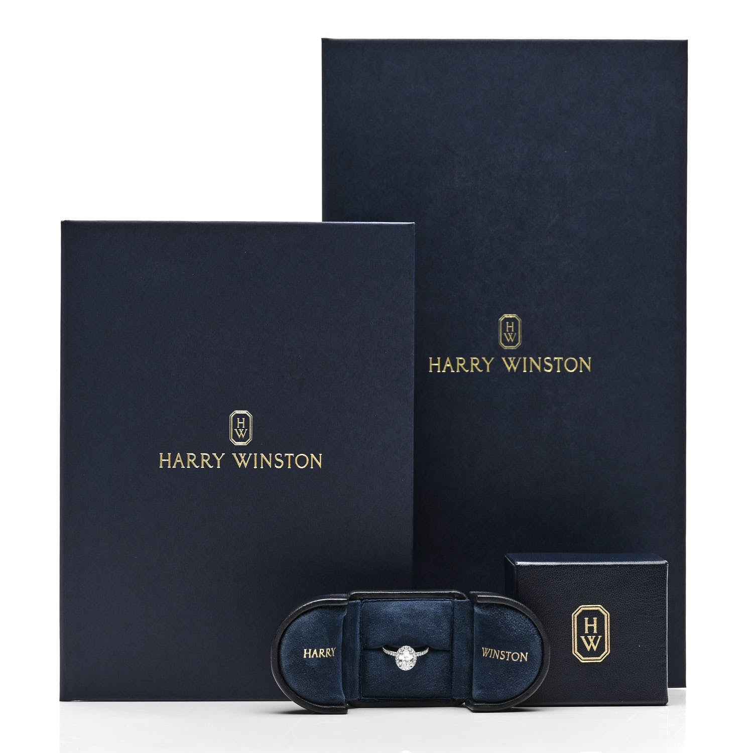 Harry Winston Platinum Diamond 1.02ct The One Oval Shaped Micropave Engagement Ring 48 4.5 7 of 7