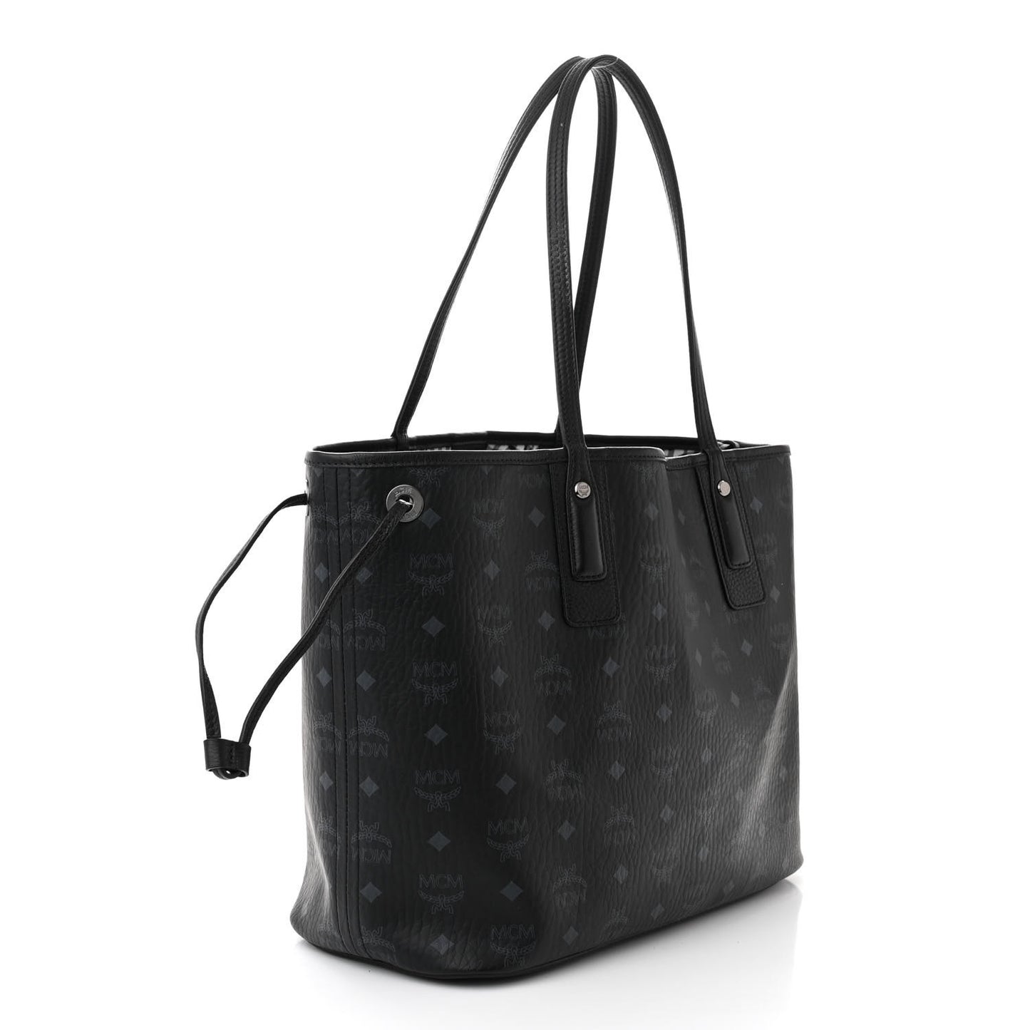 Visetos Medium Liz Reversible Shopper Tote Black