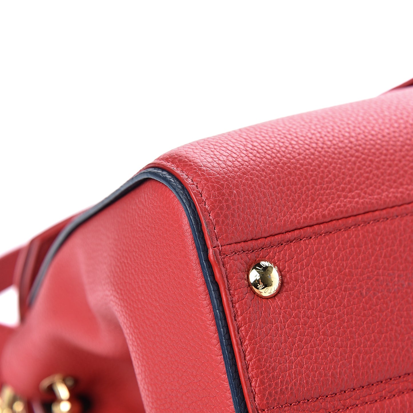 Grained Calfskin Monogram Double V Rubis