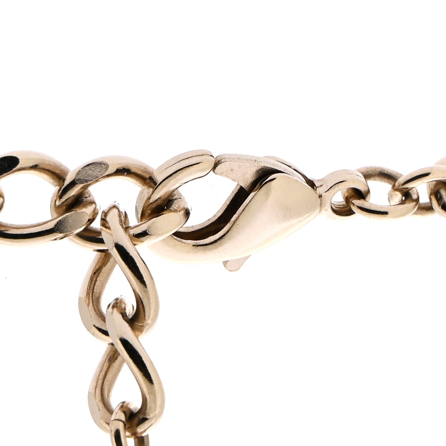 Crystal CC Pendant Necklace Gold