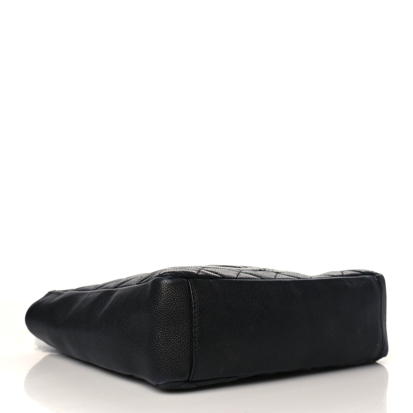 Caviar Quilted Petit Shopping Tote PST Black