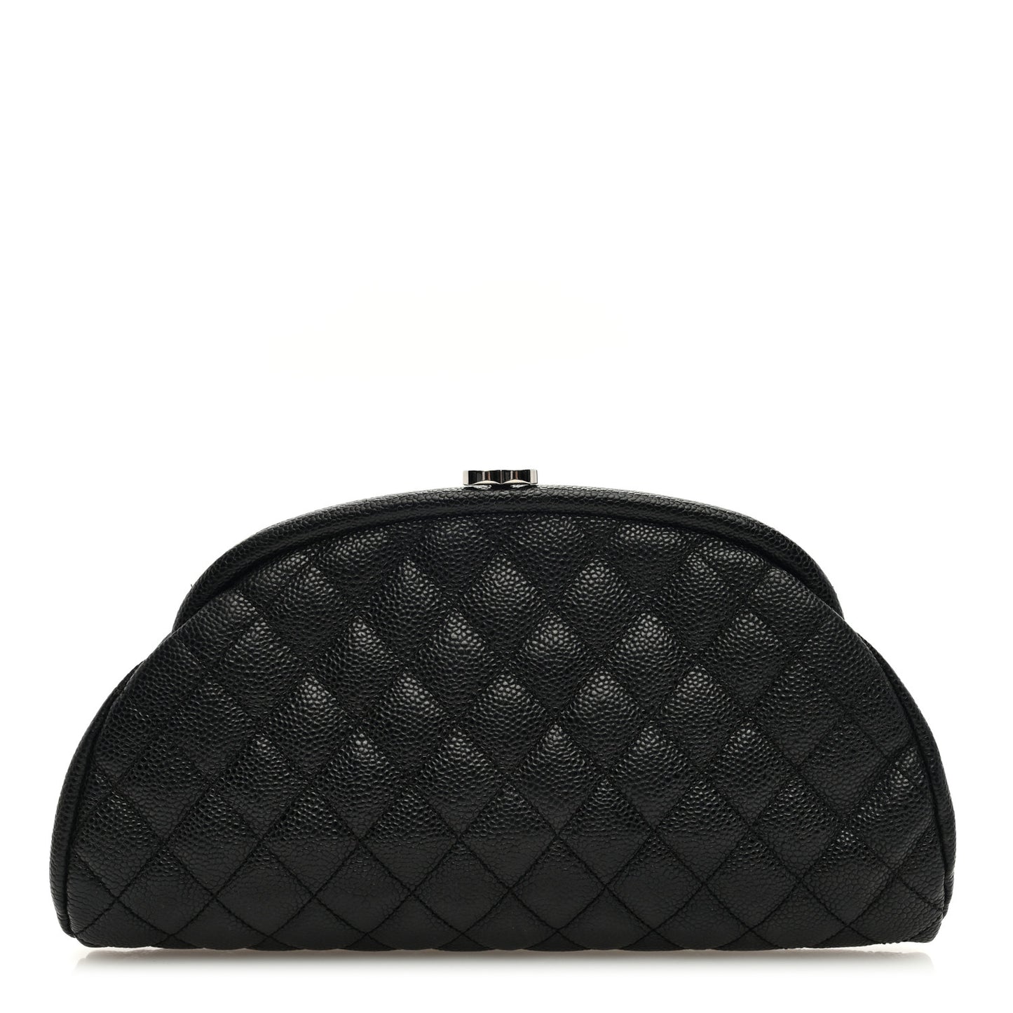 Caviar Quilted Timeless Clutch Black