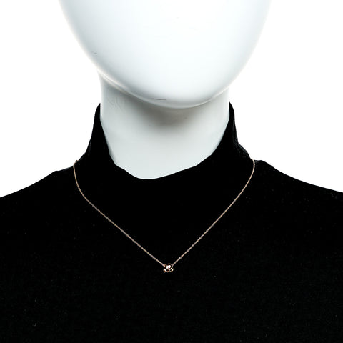 18K Beige Gold Coco Crush Round Pendant Necklace