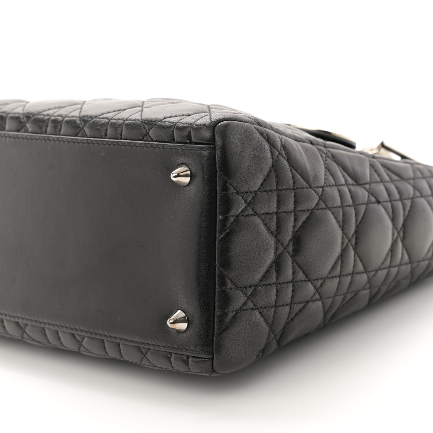 Lambskin Cannage Medium Lady Dior Black