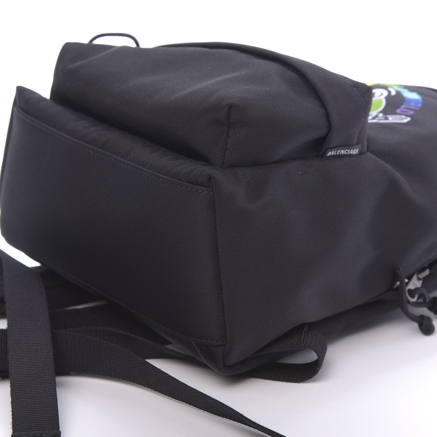 Nylon Embroidered You Are The World Explorer Backpack S Black