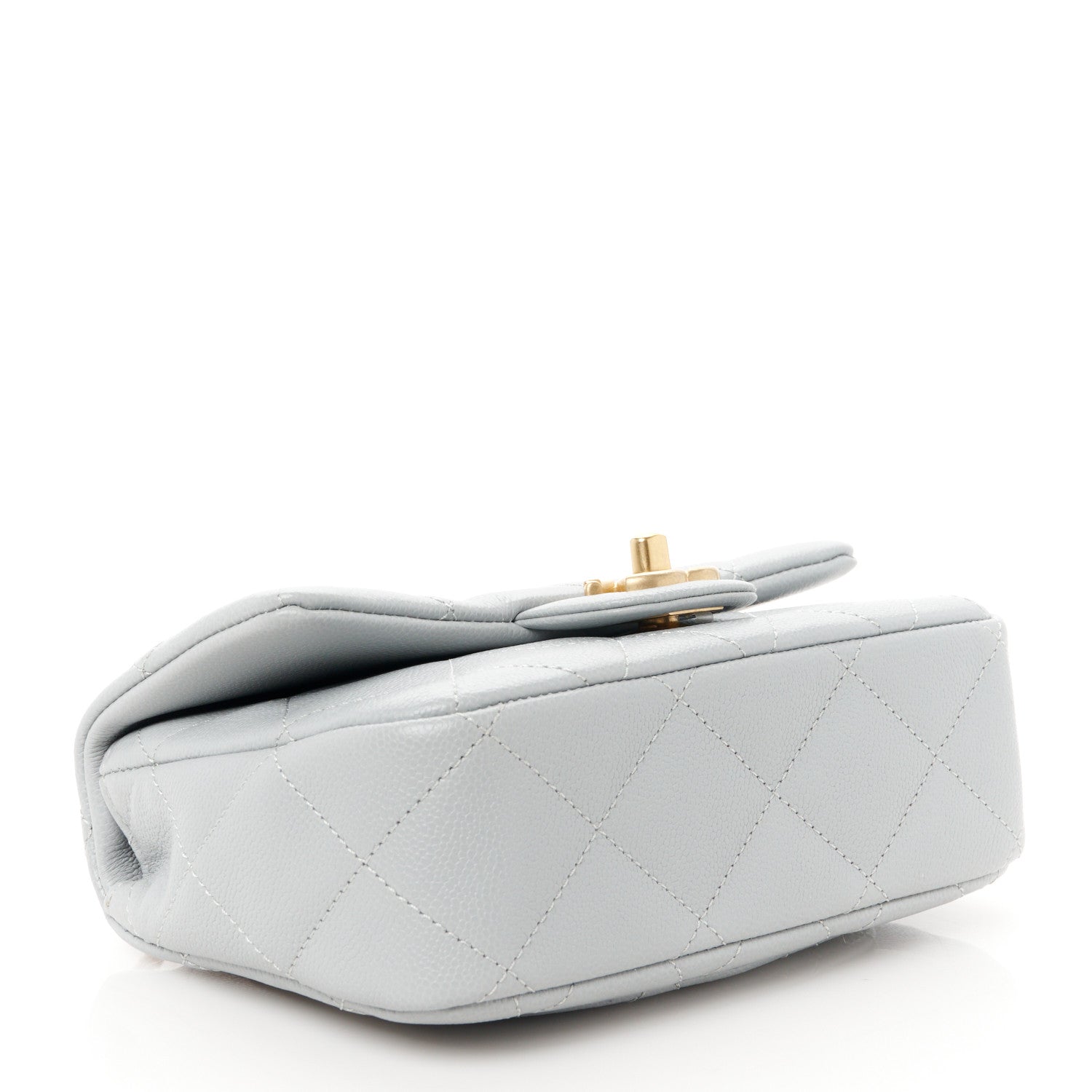 Chanel Caviar Quilted Mini Sweetheart Flap Grey 4 of 12