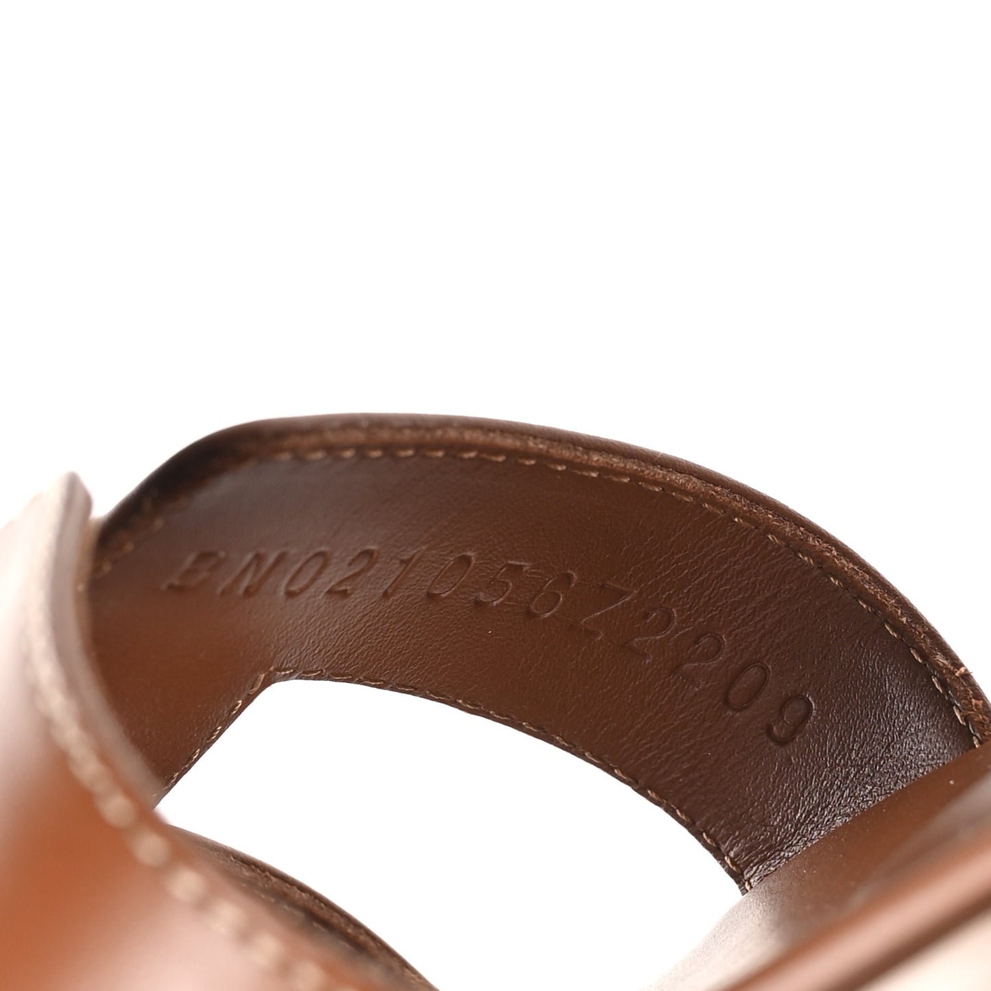 Box Calfskin Oran Sandals 37.5 Gold