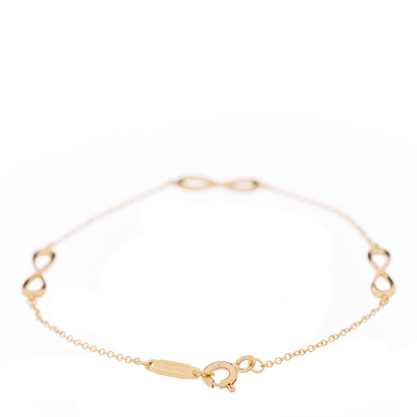 18K Yellow Gold Infinity Endless Bracelet