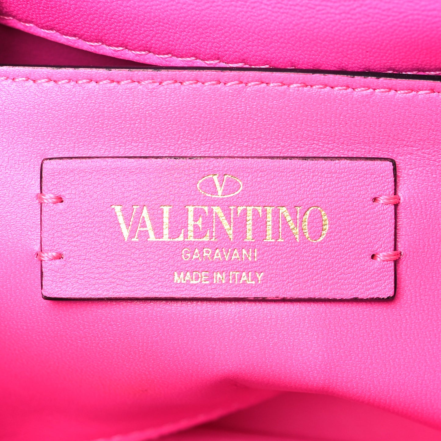 Nappa Lacquer Monochrome Small Roman Stud Shoulder Bag Pink PP