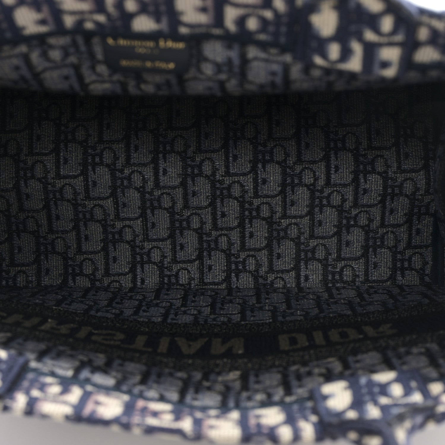 Christian Dior Oblique Medium Book Tote Blue Multicolor 5 of 11