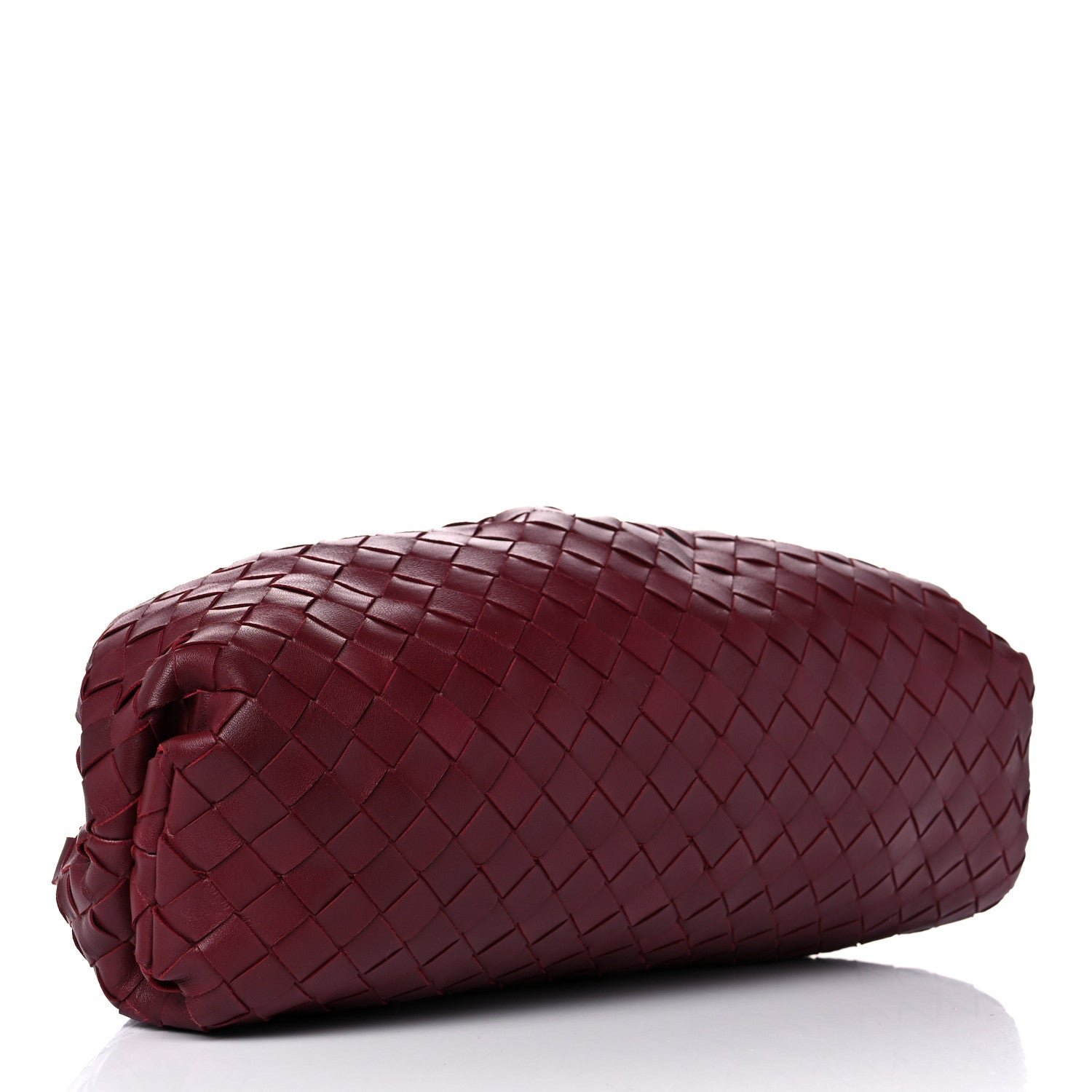 Bottega Veneta Nappa Maxi Intrecciato The Pouch Oversized Clutch Bordeaux 4 of 14